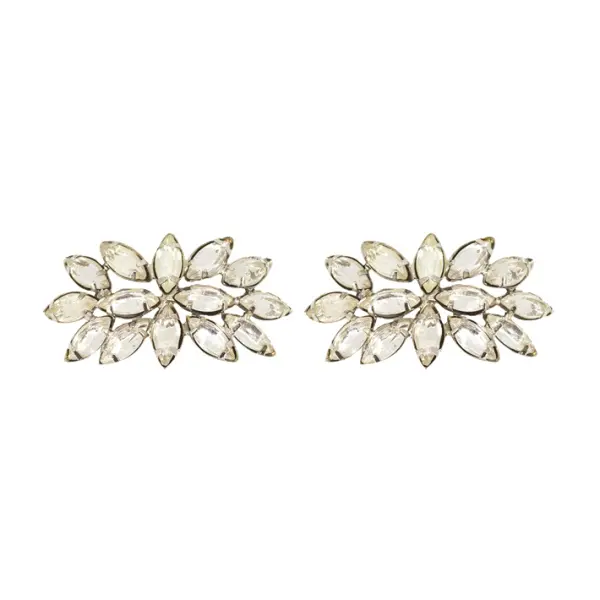 Кольца для салфеток в наборе D6 см, 2 шт, металл, стекло, прозрачный