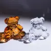 Подвес МЕДВЕДЬ 10х12 см, акрил, прозрачный