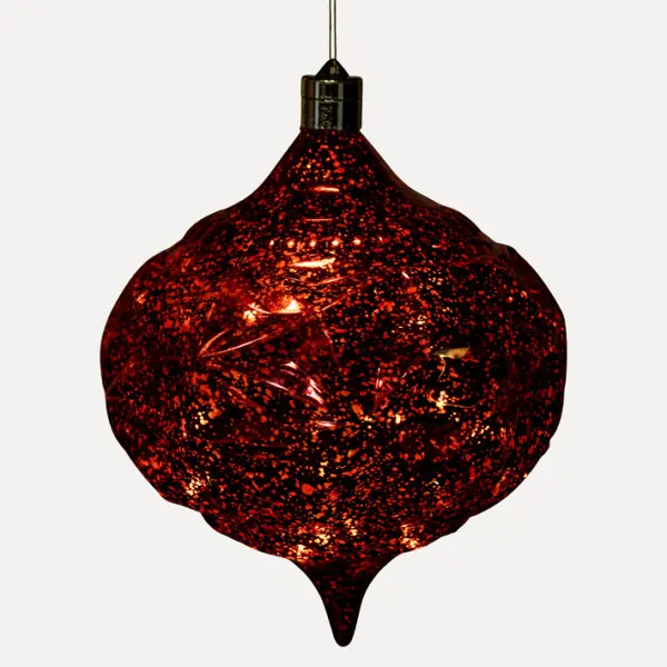 Подвес LED КАПЛЯ H20 см, пластик, красный
