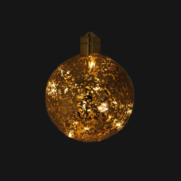 Шар LED D12 см, пластик, медный