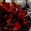 Подвес H18 см, пластик, красный