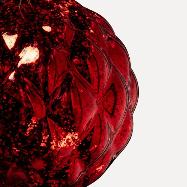 Шар LED D20 см, пластик, красный