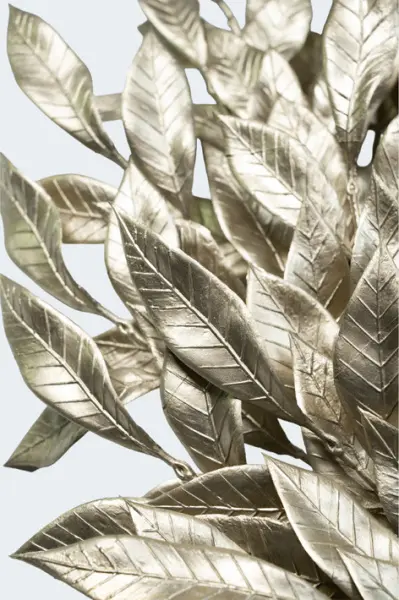 Венок лавровый D51 см, пластик, шампань