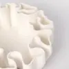 Ваза с 3D рисунком 30x10 см, керамика, белый