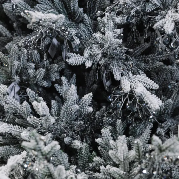 Ель искусственная заснеженная ЛЕСНАЯ ФЕЯ Н240 см, пластик, металл, белый