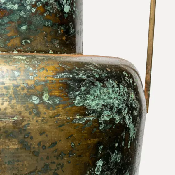 Ваза 36x33x51 см, металл, зеленый