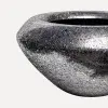 Кашпо с эффектом мозаики, 46x23 см, металл, черный