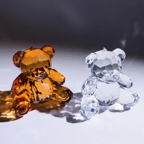 Подвес МЕДВЕДЬ 10х12 см, акрил, прозрачный