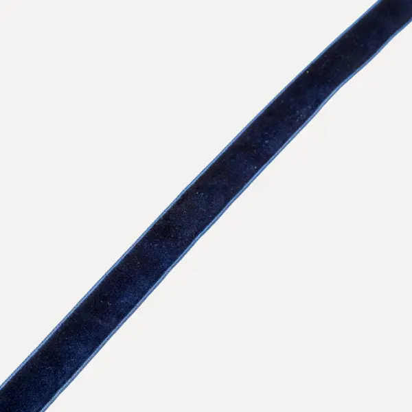 Бархатная лента, W 2 см, L 91,4 м, Темно-синий