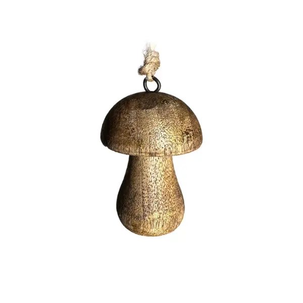 Подвес ГРИБ 5х7 см, дерево, коричневый
