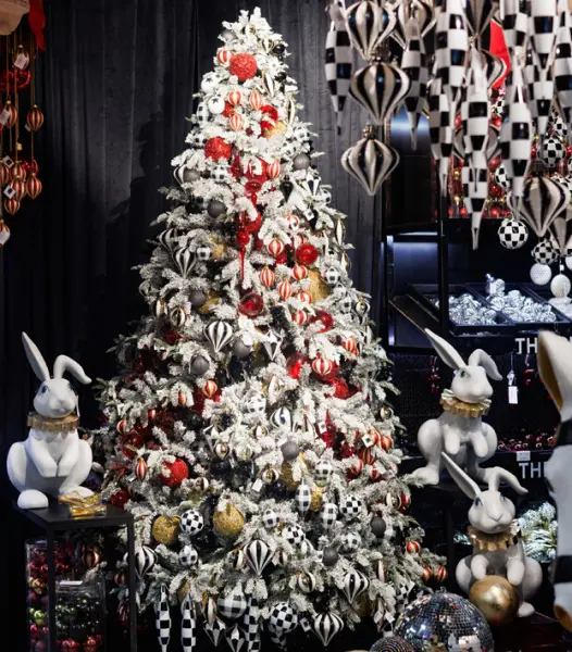 Ель искусственная с лампочками АЛЬПИЙСКАЯ Н270 см, пластик, металл, белый