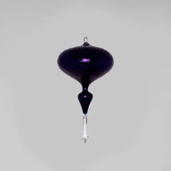 Подвес ручной работы L13 D10 см, стекло, синий