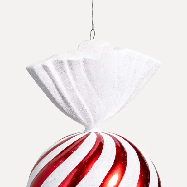 Подвес КОНФЕТА H47 см, пластик, белый, красный