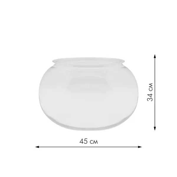Ваза 45x34 см, поликарбонат, прозрачный Ваза 45x34 см, поликарбонат, прозрачный