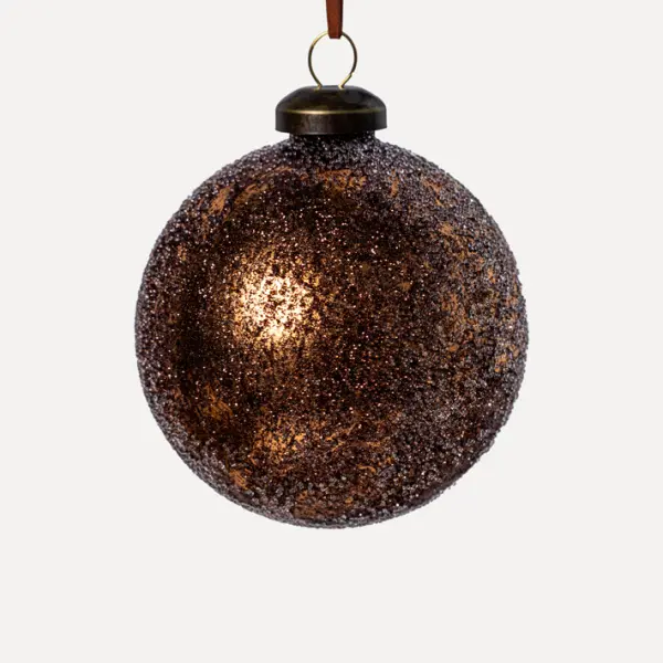 Шар D8 см, стекло, медный