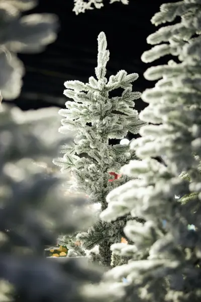 Ель искусственная заснеженная ТИККО Н220 см, пластик, металл, белый