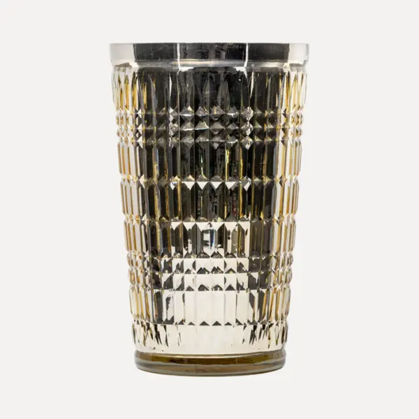 Ваза 20x33 см, стекло, золотой