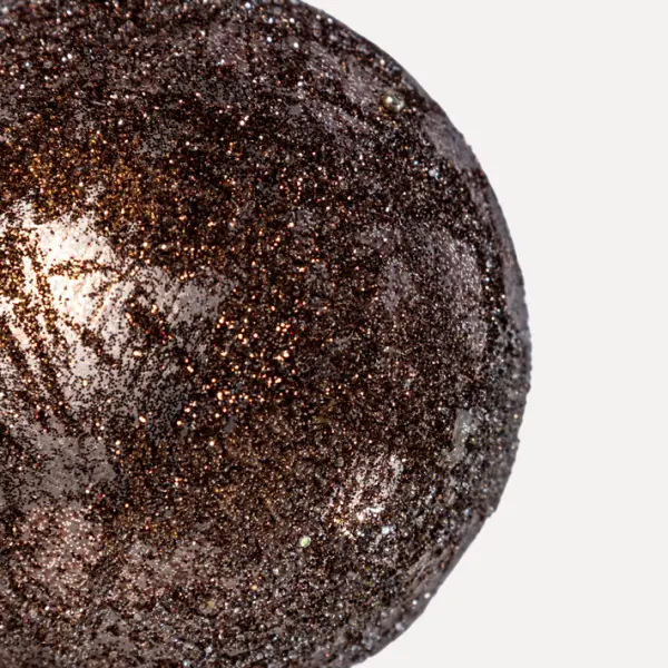 Шар D8 см, стекло, коричневый