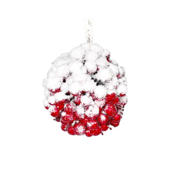 Шар из ягод D24 см, пенопласт, красный