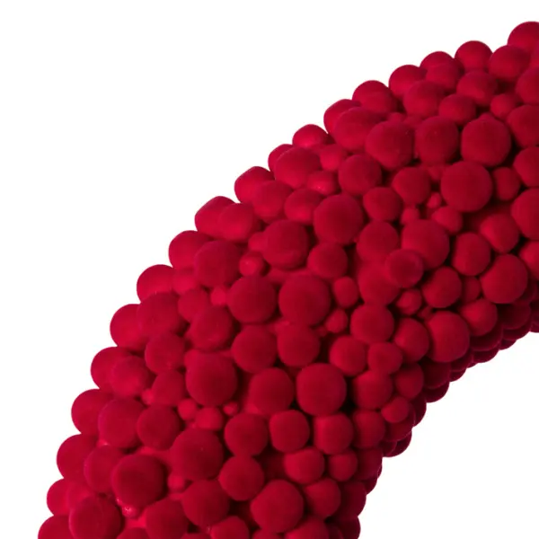 Венок D37 см, пенопласт, винный