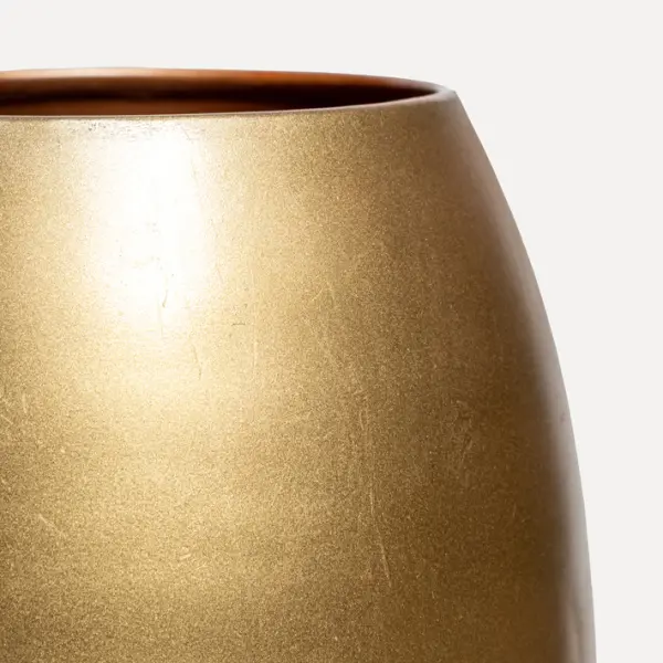 Набор из 2-х кашпо на круглых ножках 27x32, 18x23 см, металл, золотой