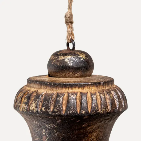 Подвес 8x15 см, дерево, черный