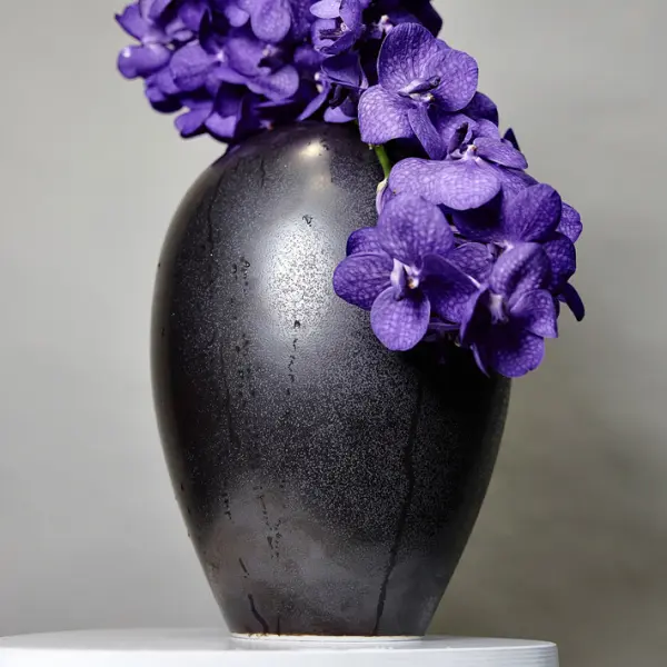 Ваза 34х48 см, фарфор, черный