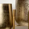 Набор из 2-х кашпо с подставками 31x47, 28x41 см, металл, золотой