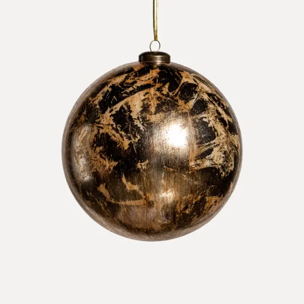 Шар D15 см, пластик, золотой