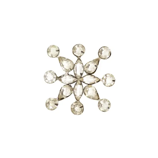 Кольцо для салфеток D5 см, металл, стекло, прозрачный