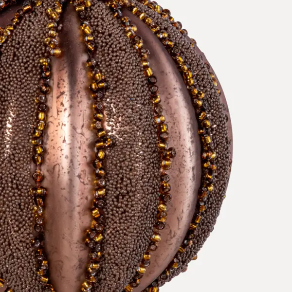 Шар D8 см, стекло, темно-коричневый