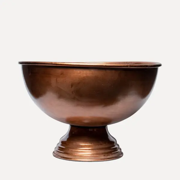 Ваза 39x25 см, металл, медный