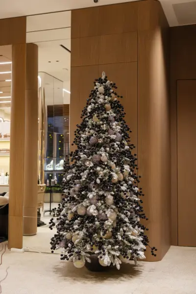 Ель искусственная заснеженная ТВЕРСКАЯ H220 см, пластик, металл, белый