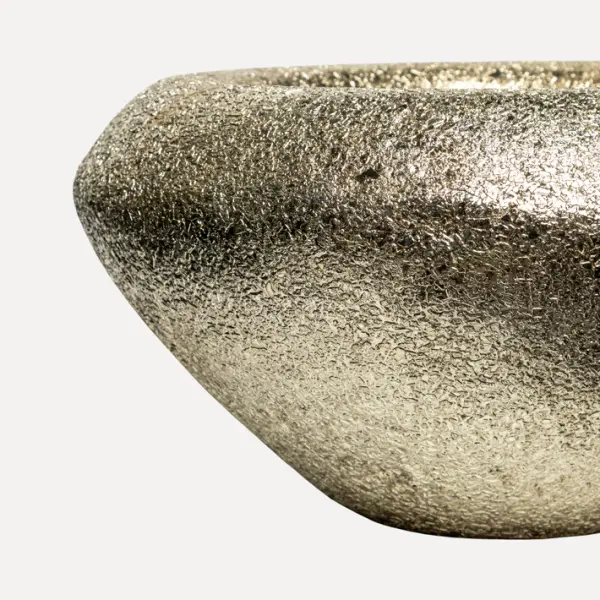 Кашпо с эффектом мозаики, 57x30 см, металл, золотой