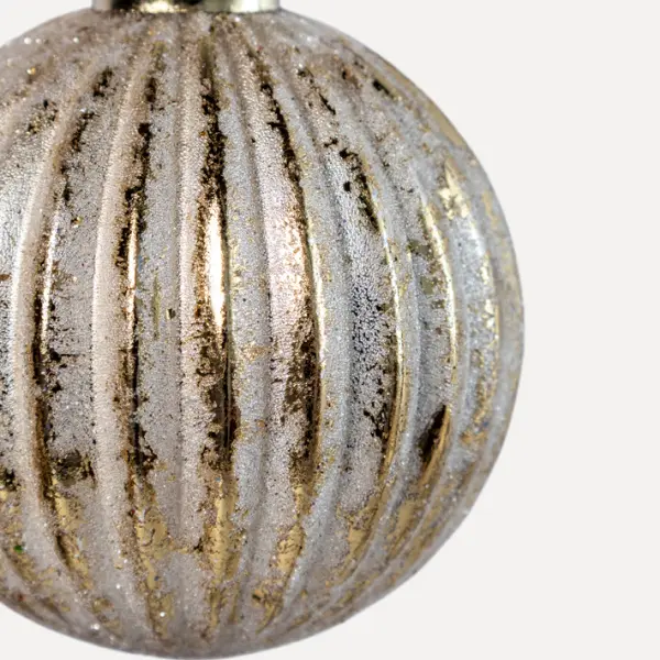 Шар D8 см, стекло, золотой