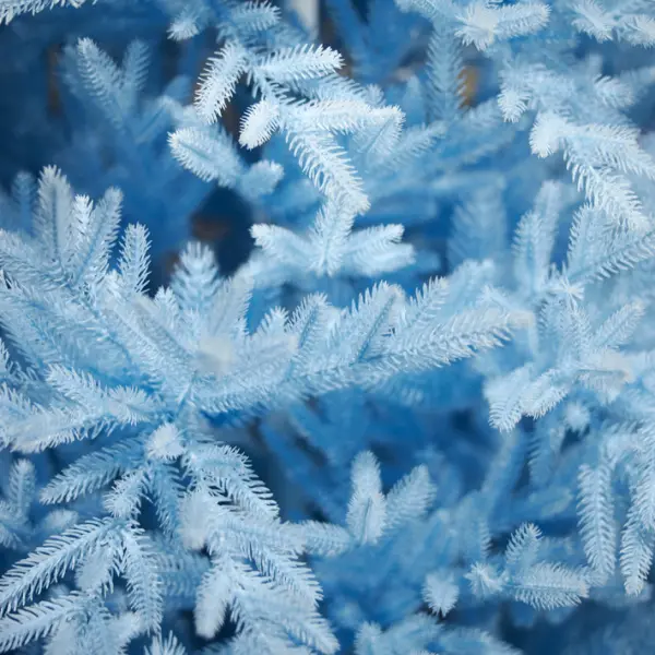 Ель искусственная литая Н180 см, пластик, металл, голубой