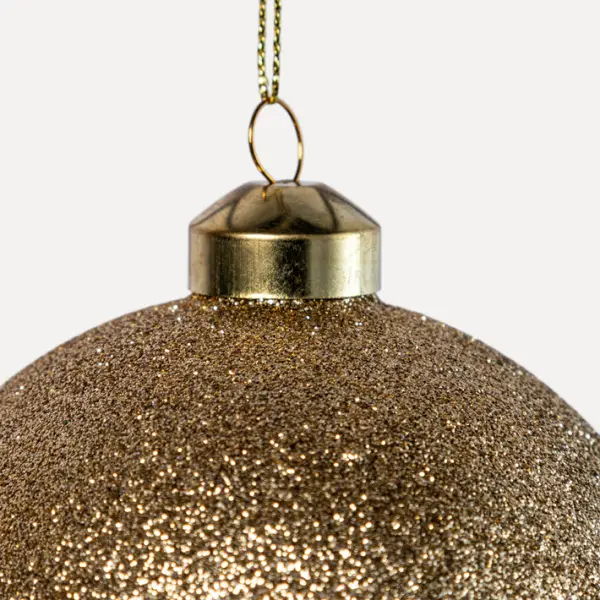 Шар D10 см, стекло, золотой, синий