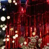 Новогодний дождик глянцевый 200х300 см, полипропилен, красный
