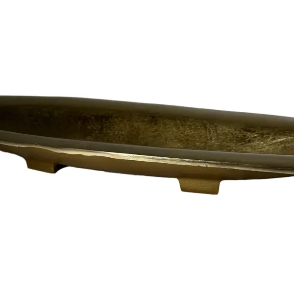 Ваза ЛОДКА 58х19х5 см, металл, латунный