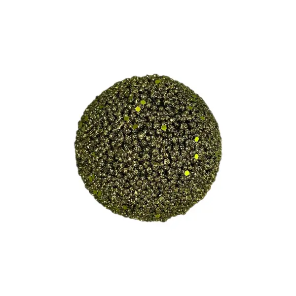 Шар D8 см с блёстками, пенопласт, зеленый