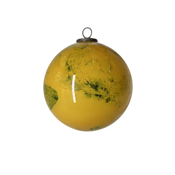 Шар D20 см, стекло, оранжевый