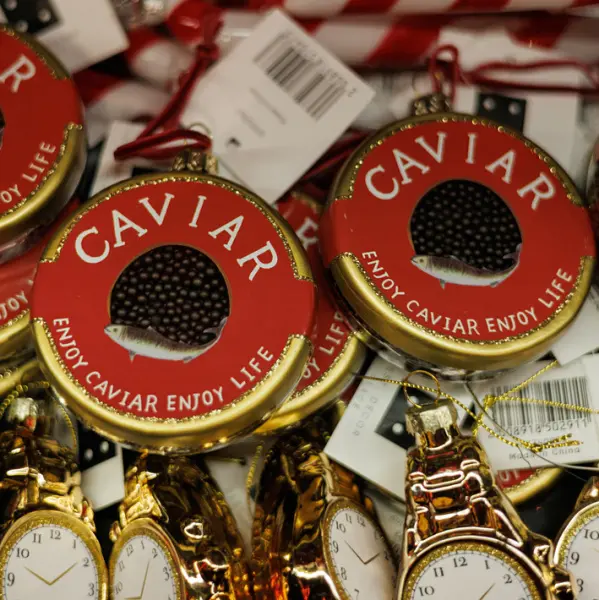 Подвес ИКРА 8x10 см, стекло, красный