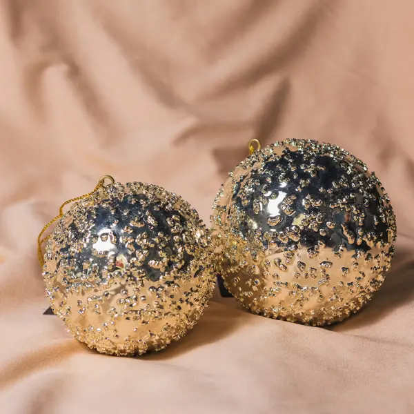 Шар D10 см, акрил, шампань