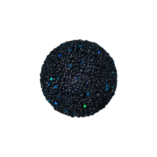 Шар D8 см с блёстками, пенопласт, синий