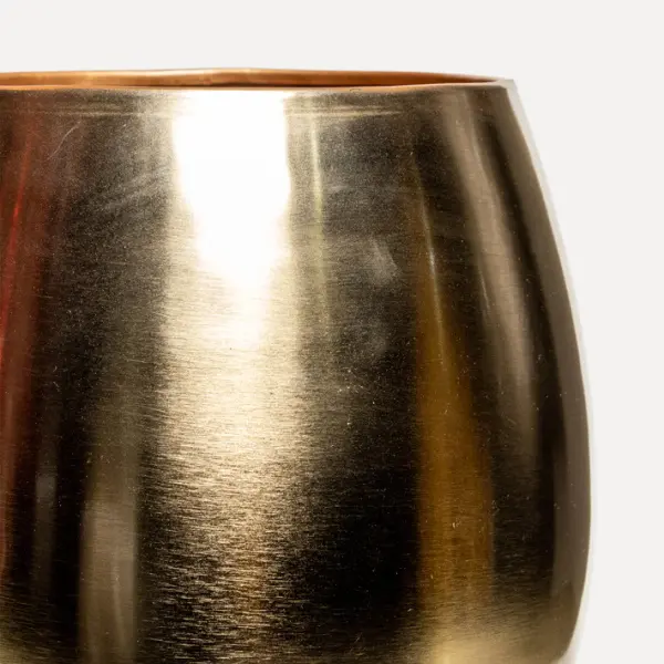 Набор из 2-х кашпо на круглых ножках 27x32, 18x23 см, металл, золотой