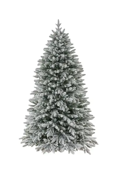 Ель заснеженная с лампочками САМАРСКАЯ Н210 см, пластик, металл, белый