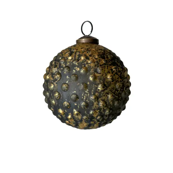 Шар D10 см, стекло, золотой