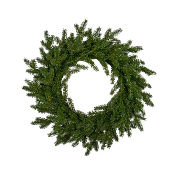 Венок рождественский ВЕРСАЛЬСКИЙ D65 см, пластик, зелёный