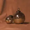 Шар D7 см, стекло, коричневый