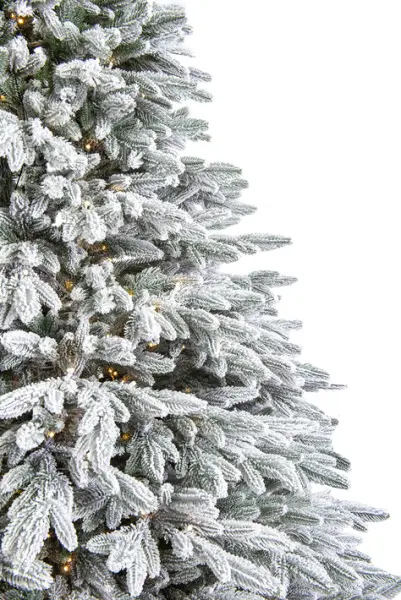 Ель заснеженная с лампочками РОМАНОВСКАЯ Н210 см, пластик, металл, белый